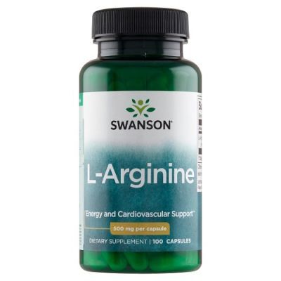 SWANSON L-ARGININA 500 mg 100 kapsułek