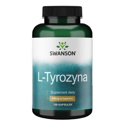 SWANSON L-TYROZYNA 500 mg 100 kapsułek