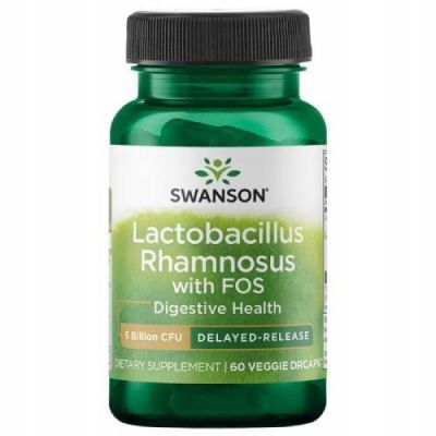 Swanson Lactobacillus Rhamnosus z FOS, 60 kaps.