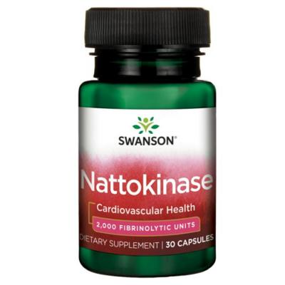 SWANSON Nattokinaza 100mg 2000 FU - 30 kapsułek
