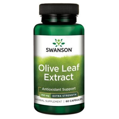 SWANSON OLIVE LEAF EXTRACT 750 mg 60 kapsułek