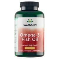 SWANSON Omega-3 smak cytrynowy 1000 mg 150 kapsułek