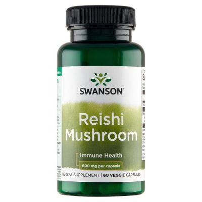 SWANSON REISHI MUSHROOM 600 mg 60 kapsułek
