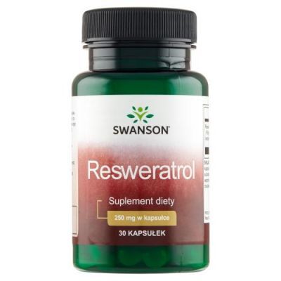 Swanson Resweratrol 250 mg, 30 kaps.