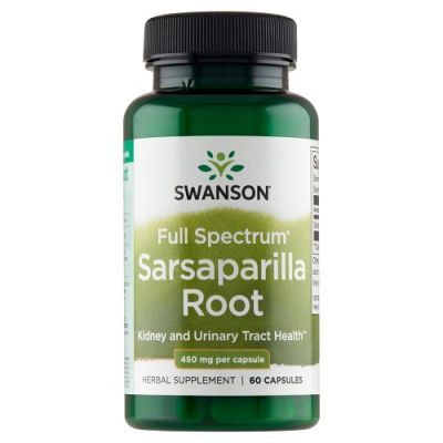SWANSON SARSAPARILLA ROOT 450 mg 60 kapsułek