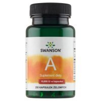 SWANSON Witamina A 10.000IU, 250 kapsułek