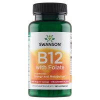 Swanson Witamina B-12 1000 mcg, 250 tabl. do ssania