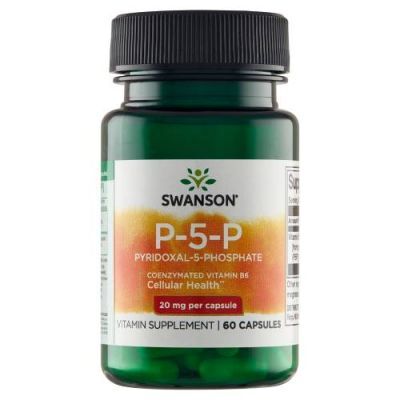 SWANSON WITAMINA B-6  P-5-P koenzymatyczna 60 kapsułek