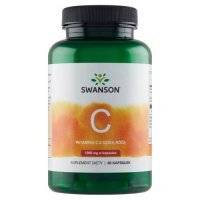 Swanson Witamina C 1000 + dzika róża, 90 kaps.