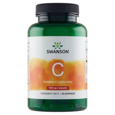 SWANSON WITAMINA C 1000 mg z dziką różą 90 kapsułek