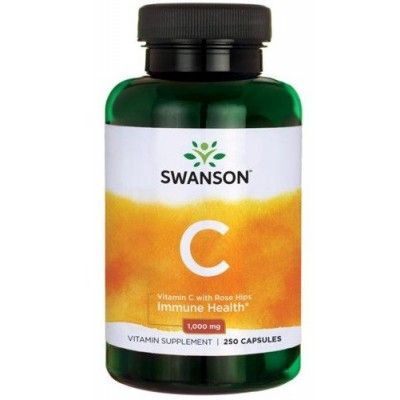 Swanson Witamina C 1000 z dziką różą, 250 kaps.