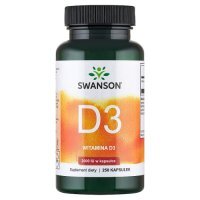 SWANSON Witamina D3 2000IU - 250 kapsułek