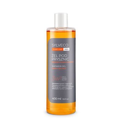 Sylveco Pure Line Men Energetyzująco-łagodzący żel pod prysznic 3w1, 400 ml