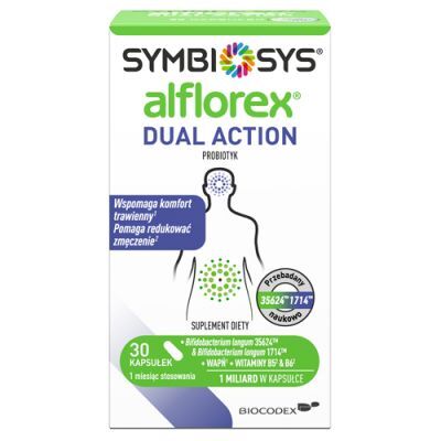 Symbiosys Alflorex Dual Action Probiotyk, 30 kaps.