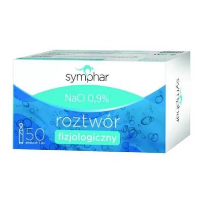 SYMPHAR NaCl 0,9% roztwór 50 ampułek po 5 ml
