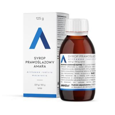 SYROP PRAWOŚLAZOWY 5 % 125 g AMARA na gardło