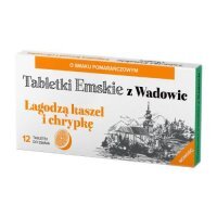 TABLETKI EMSKIE Z WADOWIC 12 tabletek do ssania o smaku pomarańczowym