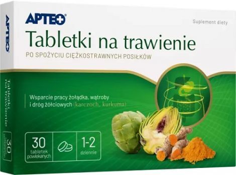 TABLETKI NA TRAWIENIE APTEO 30 tabletek