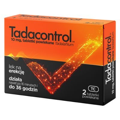 TADACONTROL 10 mg, 2 tabletki powlekane