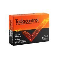 TADACONTROL 10mg, 2 tabletek powlekanych