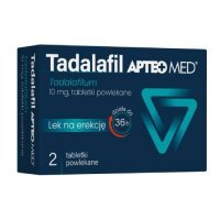 Tadalafil Apteo Med 10 mg, 2 tabletki powlekane