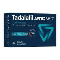 Tadalafil Apteo Med 10 mg, 4 tabletki powlekane