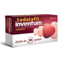 Tadalafil inventum 10mg, 2 tabletki powlekane KRÓTKA DATA 31.03.2026