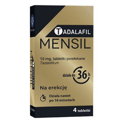 Tadalafil Mensil 10mg, 4tabl. powl.