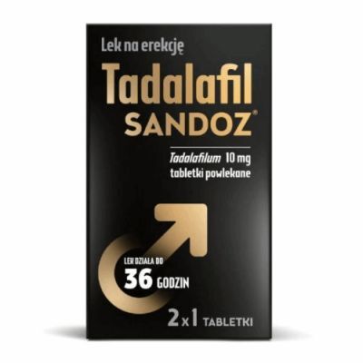 Tadalafil Sandoz 10 mg, 2 tabletki