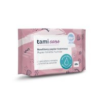 TAMI Care Nawilżany papier toaletowy spłukiwalny, 60szt. KRÓTKA DATA 31.10.2026