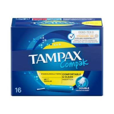 Tampax Compak Regular Tampony z aplikatorem, 16 szt.