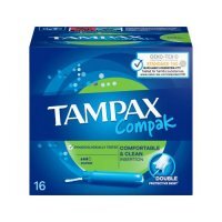 Tampax Compak Super Tampony z aplikatorem, 16 szt.