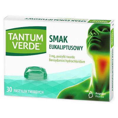 TANTUM VERDE 3mg o smaku eukaliptusowym, 30 pastylek