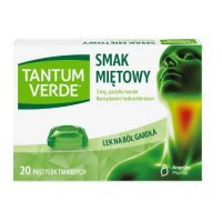 TANTUM VERDE 3mg o smaku miętowym, 20 pastylek