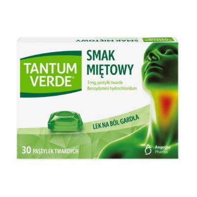 TANTUM VERDE 3mg o smaku miętowym, 30 pastylek