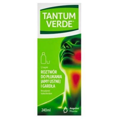 TANTUM VERDE roztwór do płukania jamy ustnej i gardła 1,5 mg 240 ml