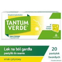 TANTUM VERDE smak cytrynowy 3 mg 20 pastylek