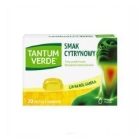 Tantum Verde smak cytrynowy 3 mg, 30 pastylek