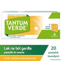 TANTUM VERDE smak miodowo-pomarańczowy 3 mg 20 pastylek