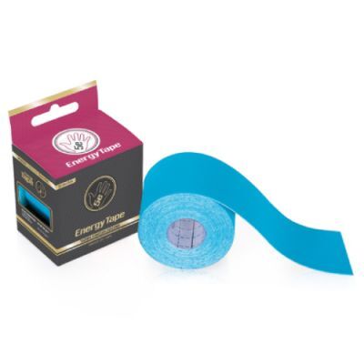 Taśma kinezjologiczna Energy Premium nylonowa niebieska 5 cm x 5 m