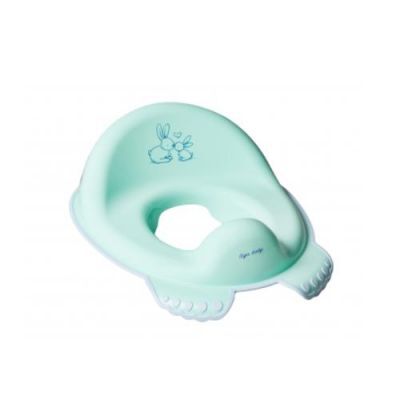 TEGA BABY Nakładka sedesowa dla dziecka antypoślizgowa KRÓLICZKI jasnozielona, 1 sztuka