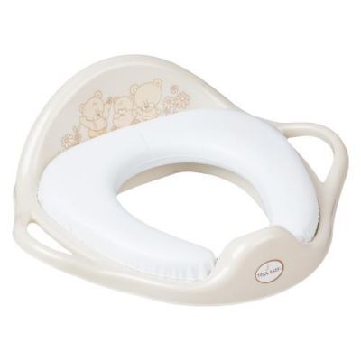 TEGA BABY Nakładka sedesowa dla dziecka miękka MIŚ beżowa, 1szt.
