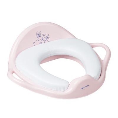 TEGA BABY Nakładka sedesowa miękka KRÓLICZKI jasnoróżowa, 1 szt.