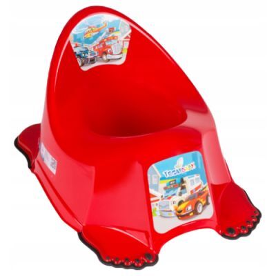 Tega Baby Nocnik antypoślizgowy Auta czerwony