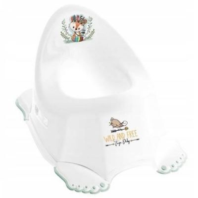 TEGA BABY Nocnik antypoślizgowy DZIKI ZACHÓD biały - lisek, 1szt.