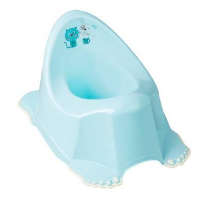 TEGA BABY Nocnik antypoślizgowy PIES I KOT - niebieski, 1 szt.