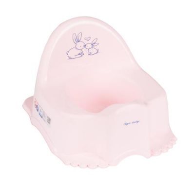 TEGA BABY Nocnik ECO KRÓLICZKI Jasnoróżowy