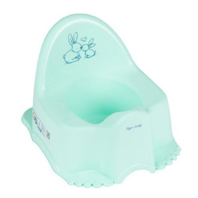 TEGA BABY Nocnik ECO KRÓLICZKI jasnozielony, 1 szt.