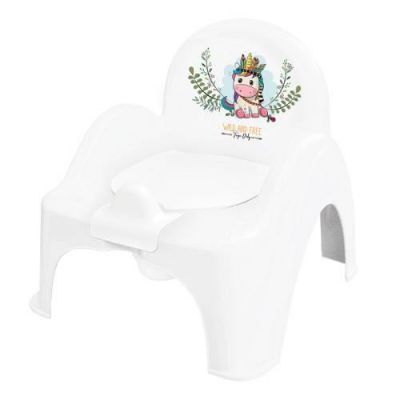 TEGA BABY Nocnik krzesełko z pozytywką DZIKI ZACHÓD biały - jednorożec, 1szt.