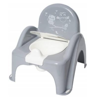 TEGA BABY Nocnik krzesełko z pozytywką SOWA szary, 1szt.